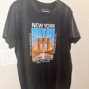 Men’s Charcoal New York Bridge Tee